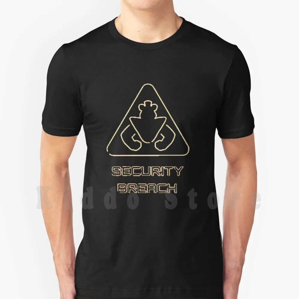 Camiseta con logotipo de Five Nights At Security Breach para hombre, de algodón, S-6xl, Five Nights At Five Nights At 2, Five Nights At 3
