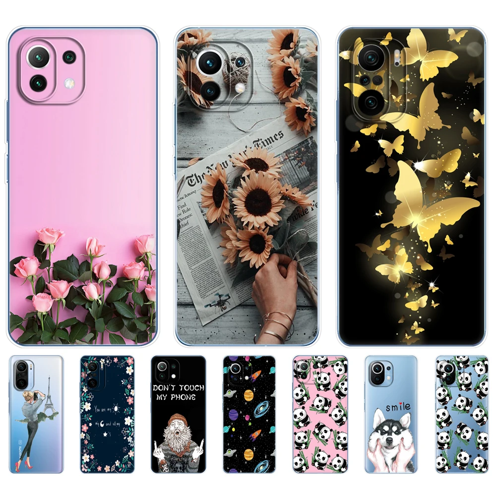 For xiaomi Mi 11 / Mi 11 Lite 5G NE 4G / Mi 11i / Mi 11 Ultra Case Back Phone Cover For xiaomi11 i Xiomi Mi11Lite Silicon Bumper