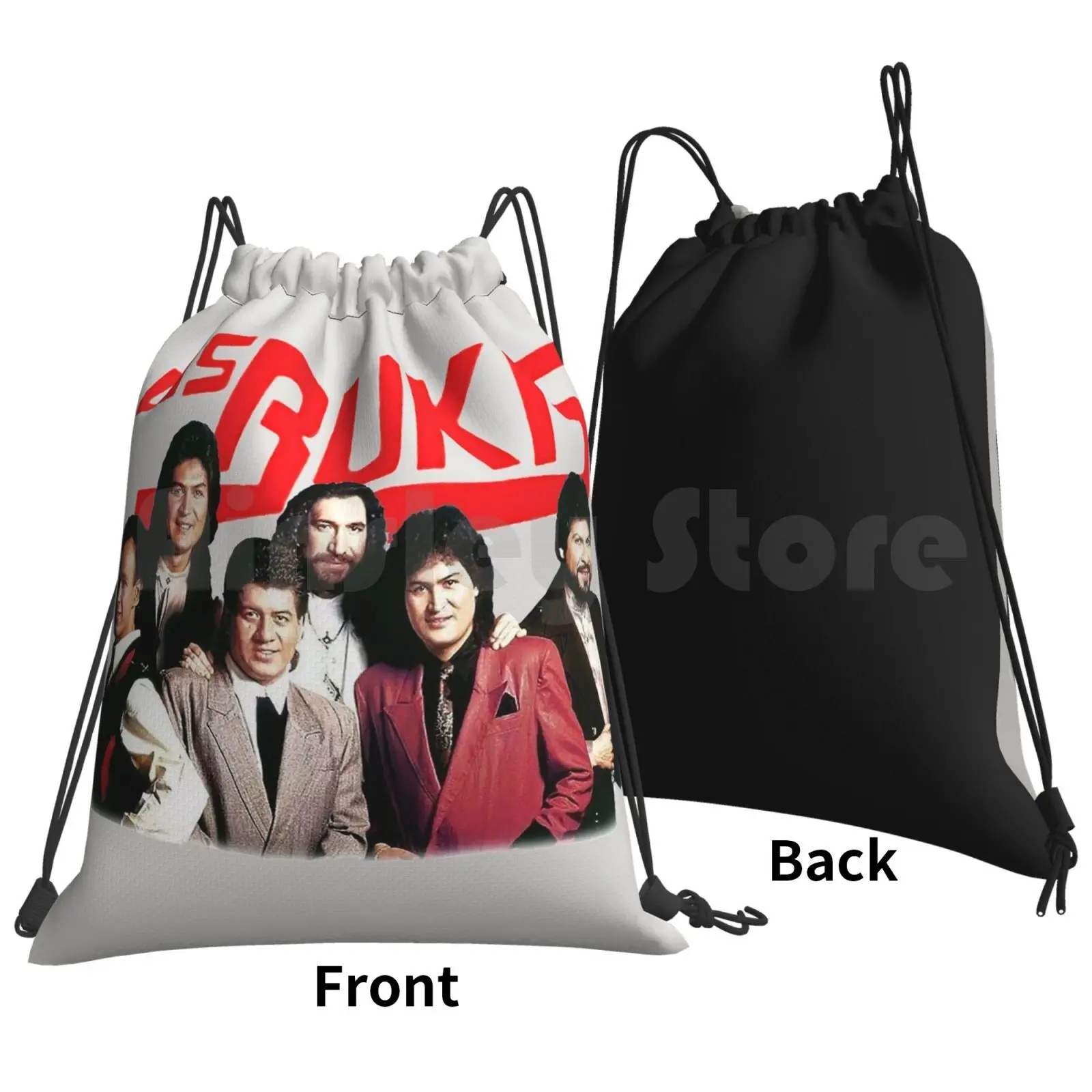 Los Bukis Backpack Drawstring Bag Riding Climbing Gym Bag Los Bukis Marco Antonio Solis Mexican Mexico Music Mexican Pop