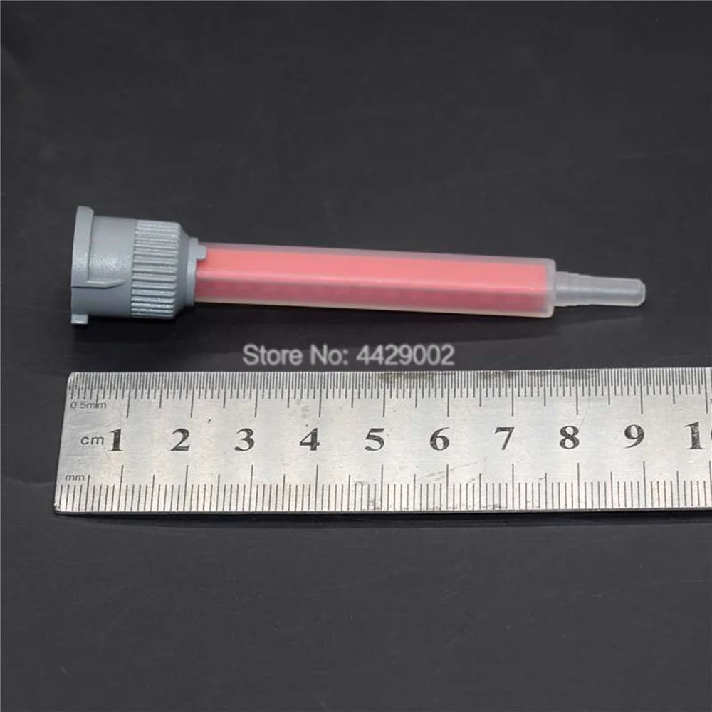 Mischdüse 10:1 AB Epoxidharz Mischrohr Epoxidharz Statischer Mischer 90mm Quadratische Mischdüsen Werkzeuge für 50ml 10:1 Klebstoffe – Detail 5