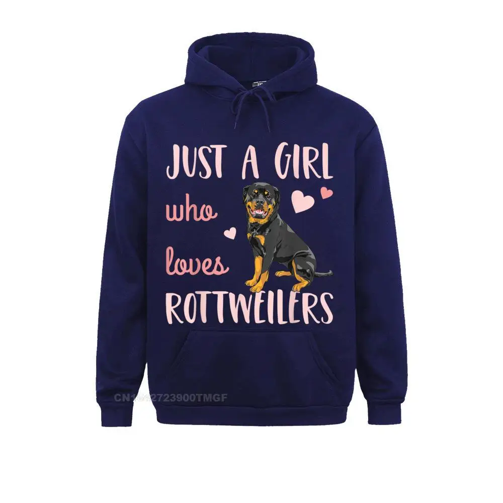 Just A Who Loves Rottweilers Funny Rottie Dog Lover Oversized Hoodie Harajuku Autumn Men Hoodies Clothes Family Sweatshirts