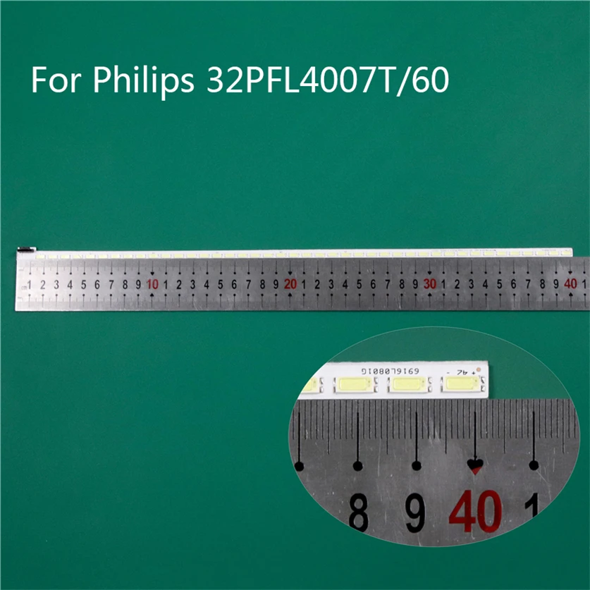 

LED TV Illumination For Philips 32PFL4007T/60 LED Bars Backlight Strips Line Ruler 32" V12 Edge REV0.4 2 6920L-0001C 6922L-0011A