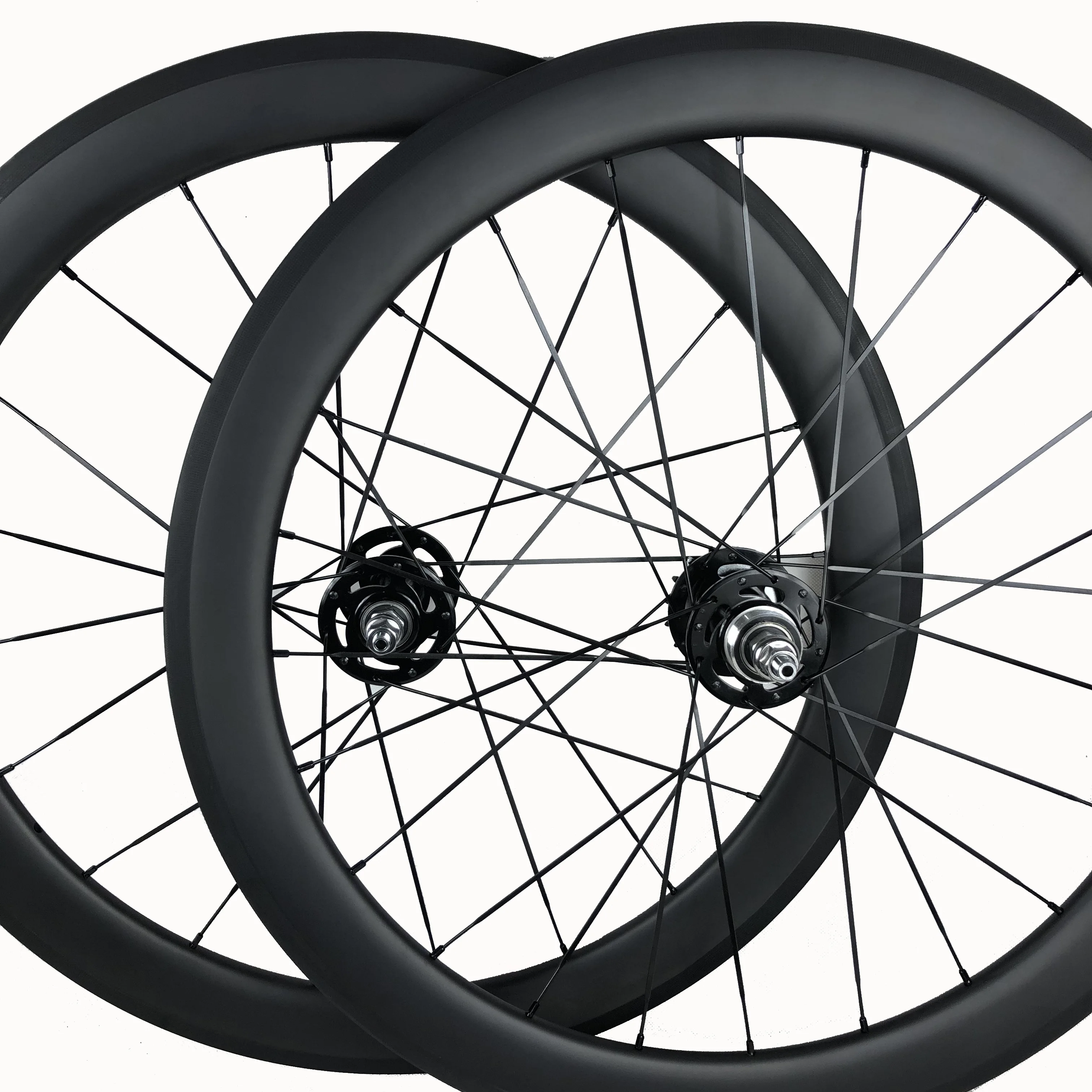 650C Small Bike Carbon Wheels Fixed Gear Cycles Ride Wheelset OEM 23X50mm Single Speed Tubular/Clincher Tire Hub Made In Taiwan