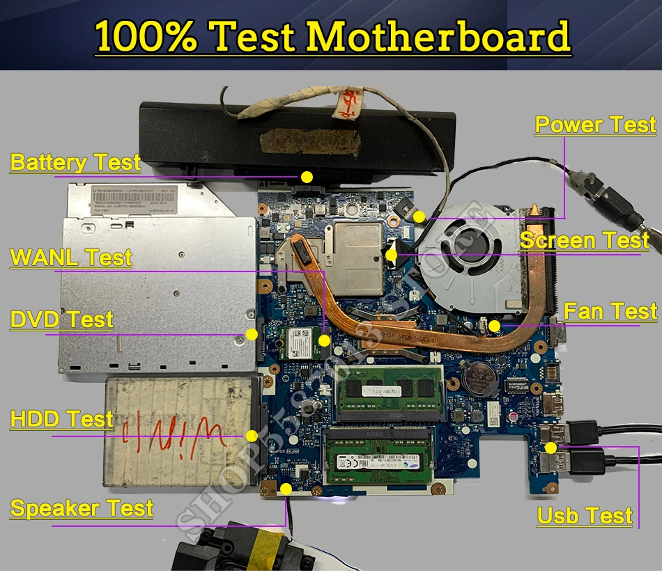 노트북 메인보드, ASUS ROG FX502VD FX502VE FX502V 노트북 마더보드, I5-7300HQ I7-7700HQ  GTX1050Ti, 8GB RAM 메인보드 - AliExpress