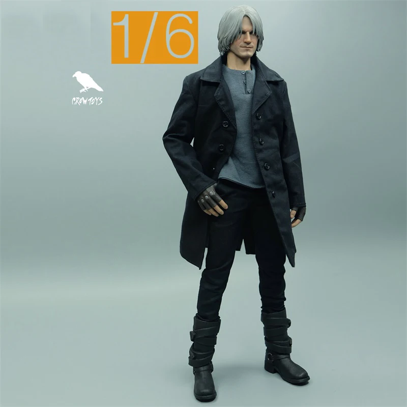 

For SALE 1/6th 3ATOYS CROWDHTOYS Male Dante Coat Jacket Pants No Body For Usual 12inch Action Collectable