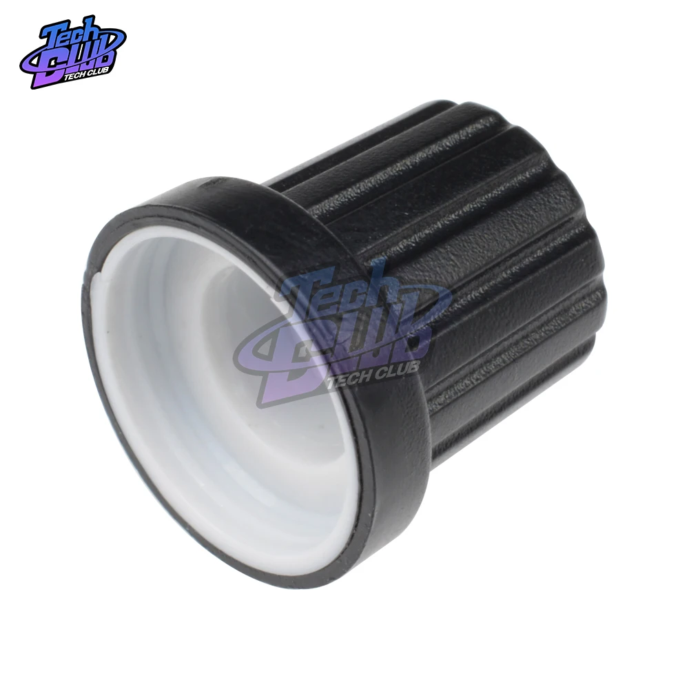 10 piezas WH148 perillas de potenciómetro de 6mm diámetro de plástico orificio de eje perillas de potenciómetro tapas switch accesorios para potenciómetro