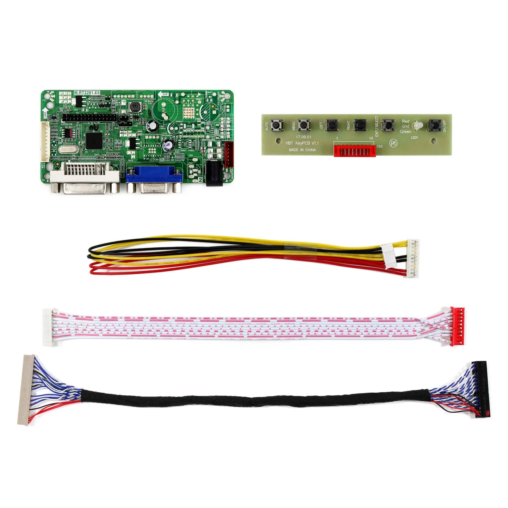 شاشة LCD RT2281 مقاس 19 بوصة G190ETN01.6 ، لوحة تحكم DVI VGA LCD 1280x1024