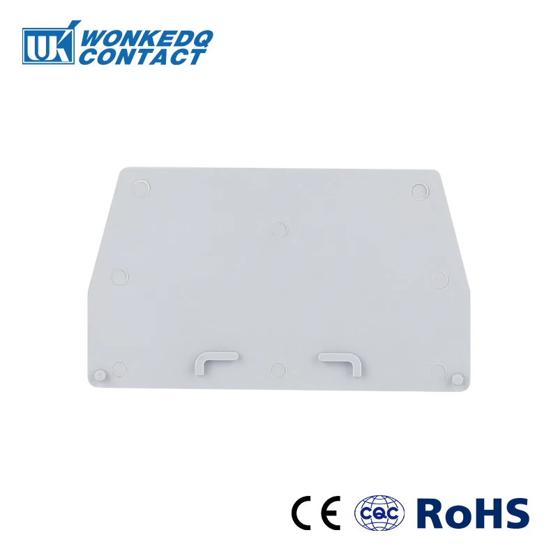 D-URTK/S 1Pc End Cover For ERTK URTK/S Wire Connector Din Rail Terminal Block Accessories D-URTK End Barrier Plate Separation