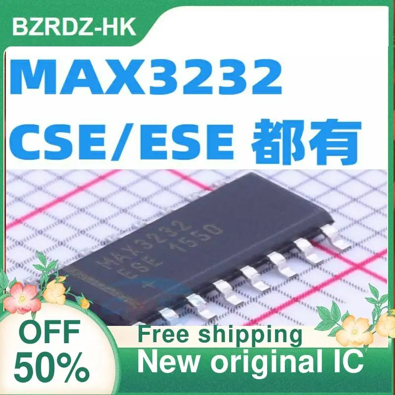10PCS MAX3232CSE/MAX3232ESE SOP16 RS-232 Neue original IC