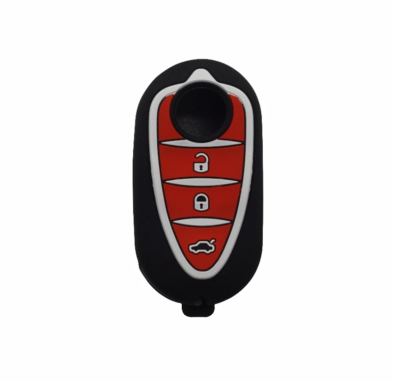 Cocolockey Silikon Schlüssel Abdeckung Fall Für Alfa Romeo 4C Mito Giulietta Mythos 159 GTO GTA Flip Remote Fob Jacke Auto-stying