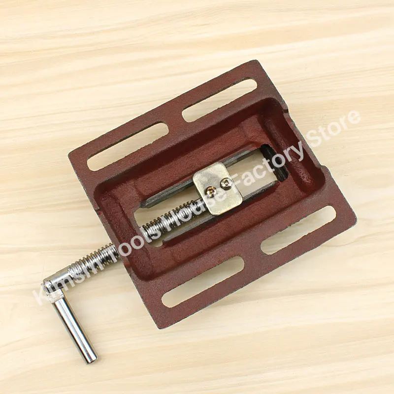 Upgrade size Drill Press Vice Bench Clamp Flat Tong Vise For Woodworking Milling Machine Thicken Flat Nose Plier Manual Vise
