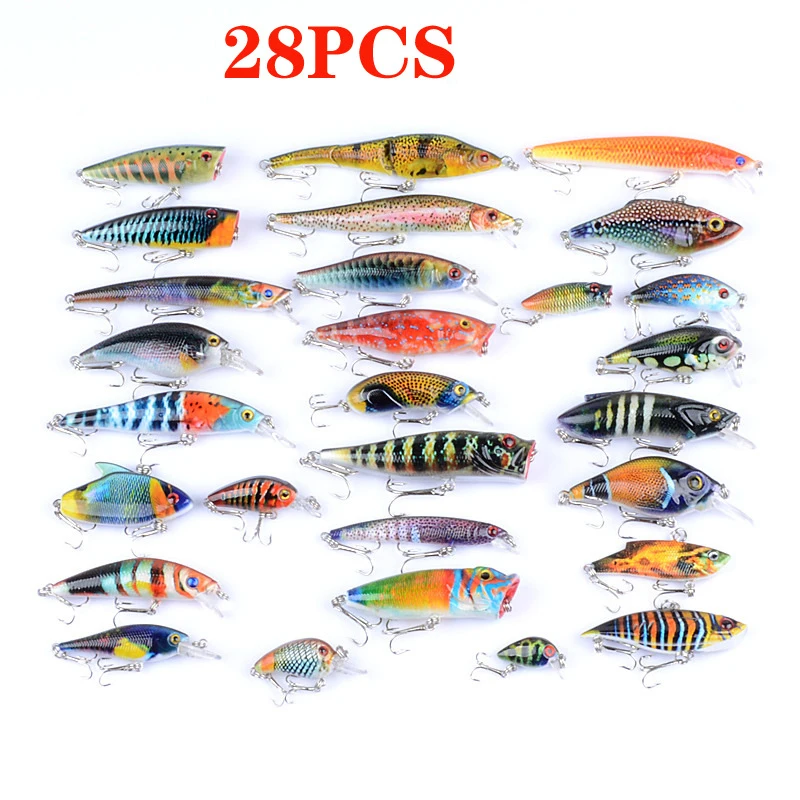 

Fishing Lures 28PCS/ set, Luya bait, The bionic bait The hook.