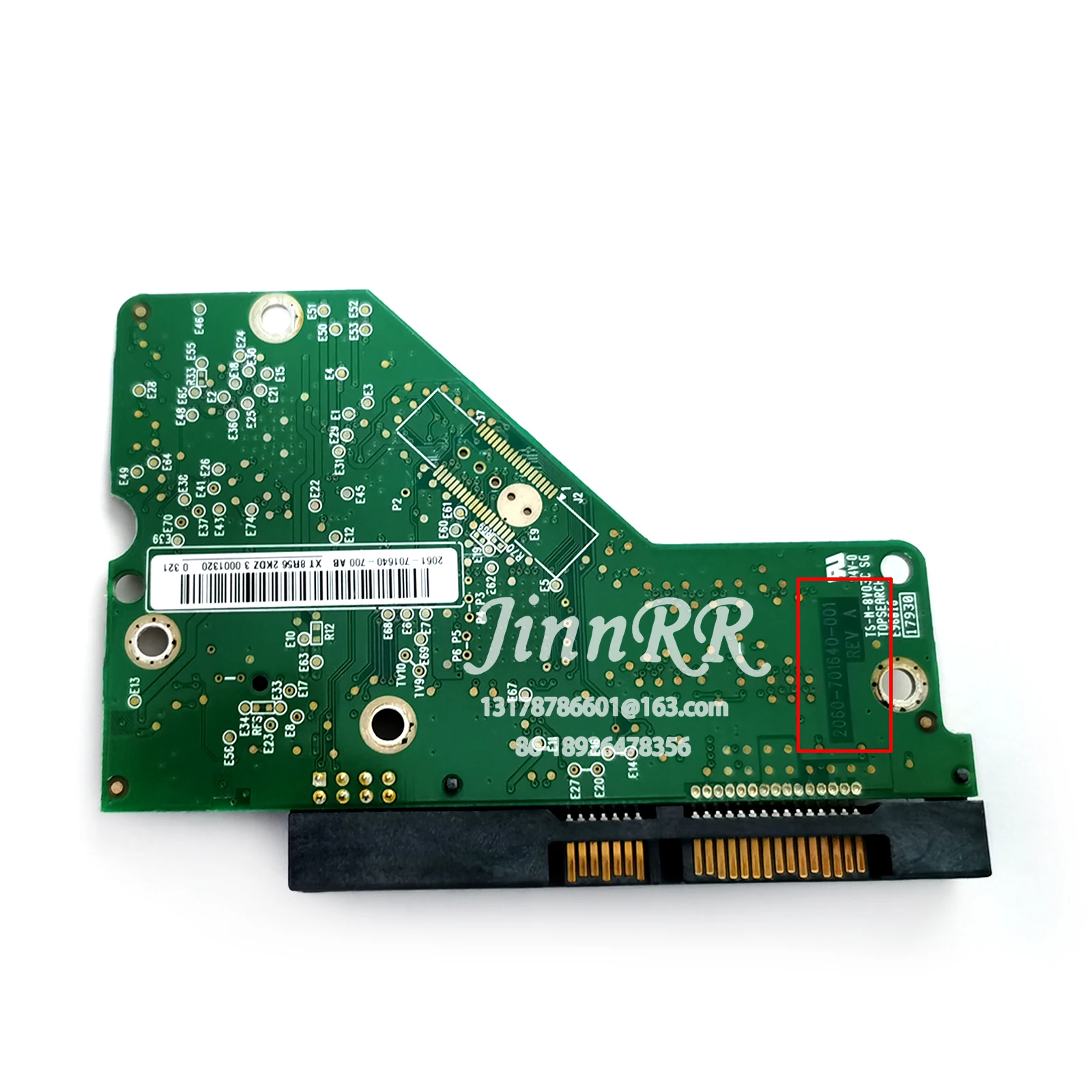 PCB المنطق مجلس 2060-701640-001 REV A ل WD 3.5 SATA القرص الصلب إصلاح استعادة البيانات WD250G 320G 500G 2060-701640-001