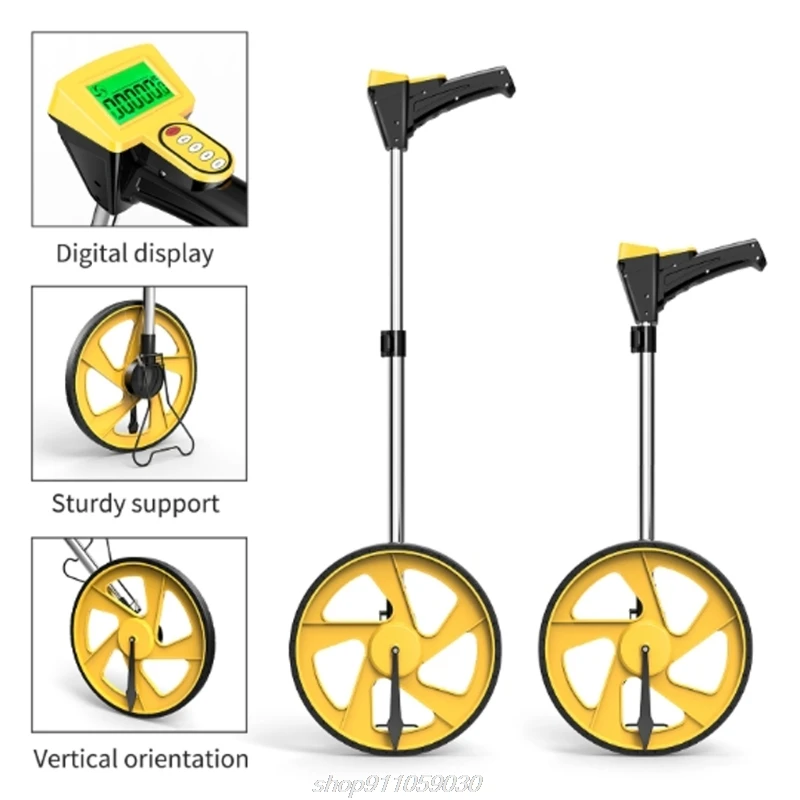 

Measuring Wheel Collapsible with Kickstand Cloth Carrying Bag Measurement to 10,000 Feet Distance Digital LCD N13 20 Dropship