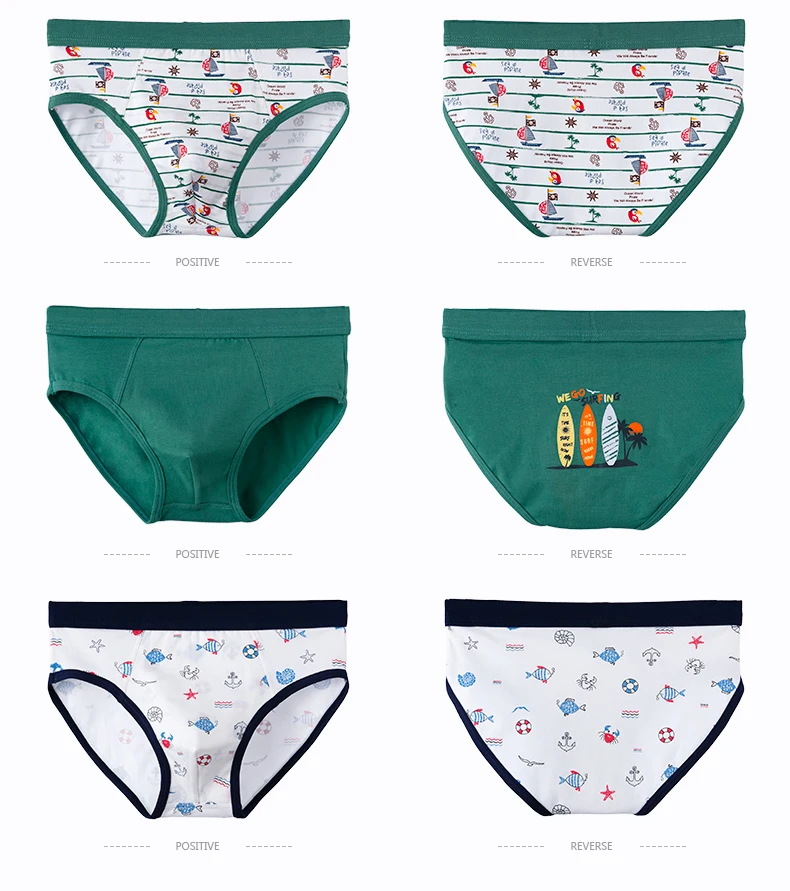 3Pcs Hohe Qualität Jungen Unterwäsche Cartoon Bären Shorts Weiche Baumwolle Unterhose Kinder Teenager Gestreiften Höschen Für Kinder 4-15Y – Detail 21