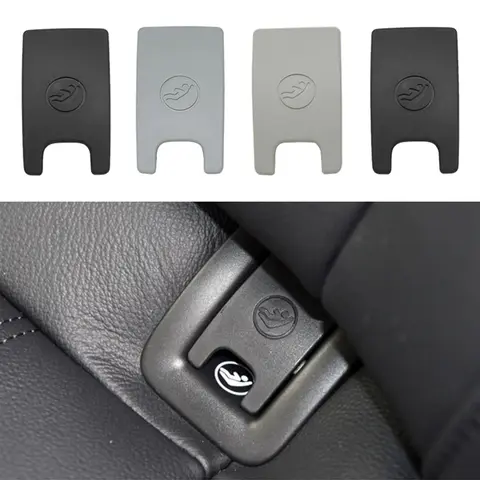 자동차 뒷좌석 앵커 아이소픽스 슬롯 트림 커버 버튼, 아우디 A4 A6 4G8887187, ISOFiX 커버, 어린이 구속, 블랙 그레이