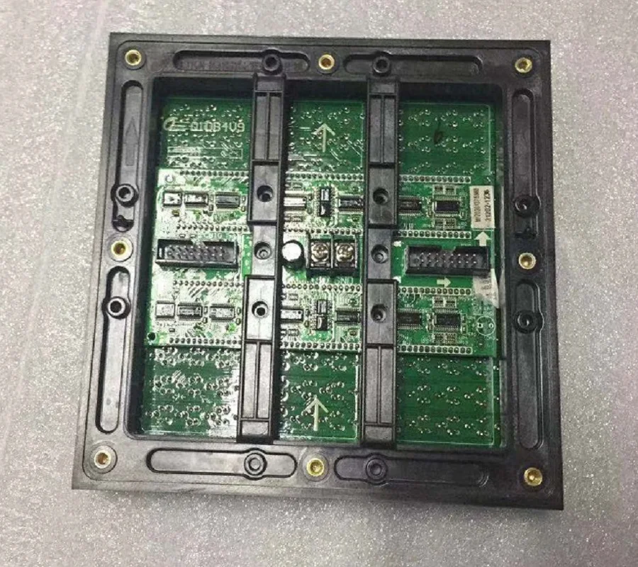 Module d'affichage LED extérieur P10, interface HUB75 ASLLED P10 DIP 160*160mm IP65 contenant du fil