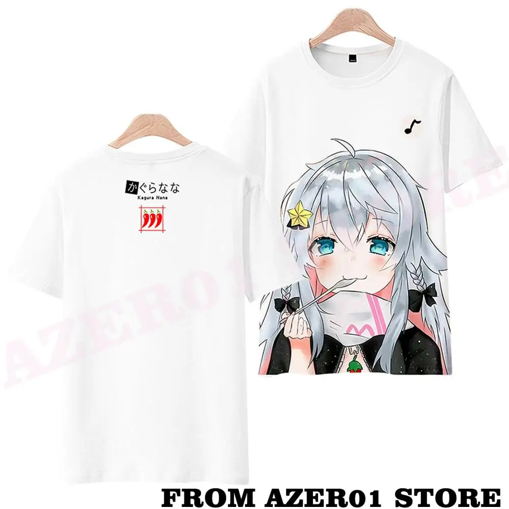 HOLOLIVE VTuber Kagura Nana 3D Print T-shirt Spring Summer Preppy Men/Women Street Clothes Tshirt Streetwear Kawaii style