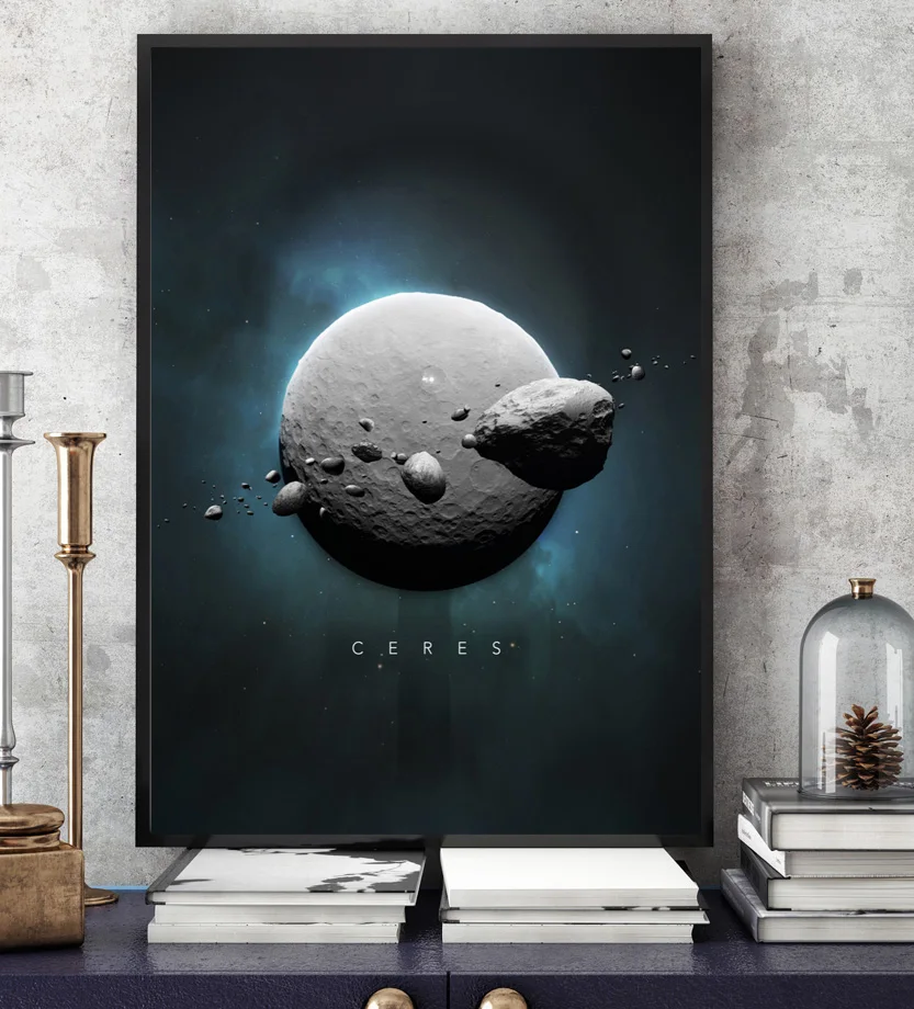 Planet Earth Jupiter Mercury Uranus Mars Nordic Posters And Prints Wall Art Canvas Painting Wall Pictures For Living Room Decor