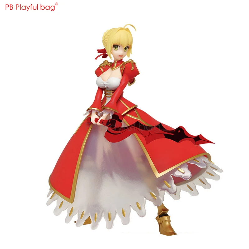 Playful bag Fate/extra FGO red saber Nero Claudius figure pvc collectible action figure Christmas gift Saber doll toy 18CM HE74