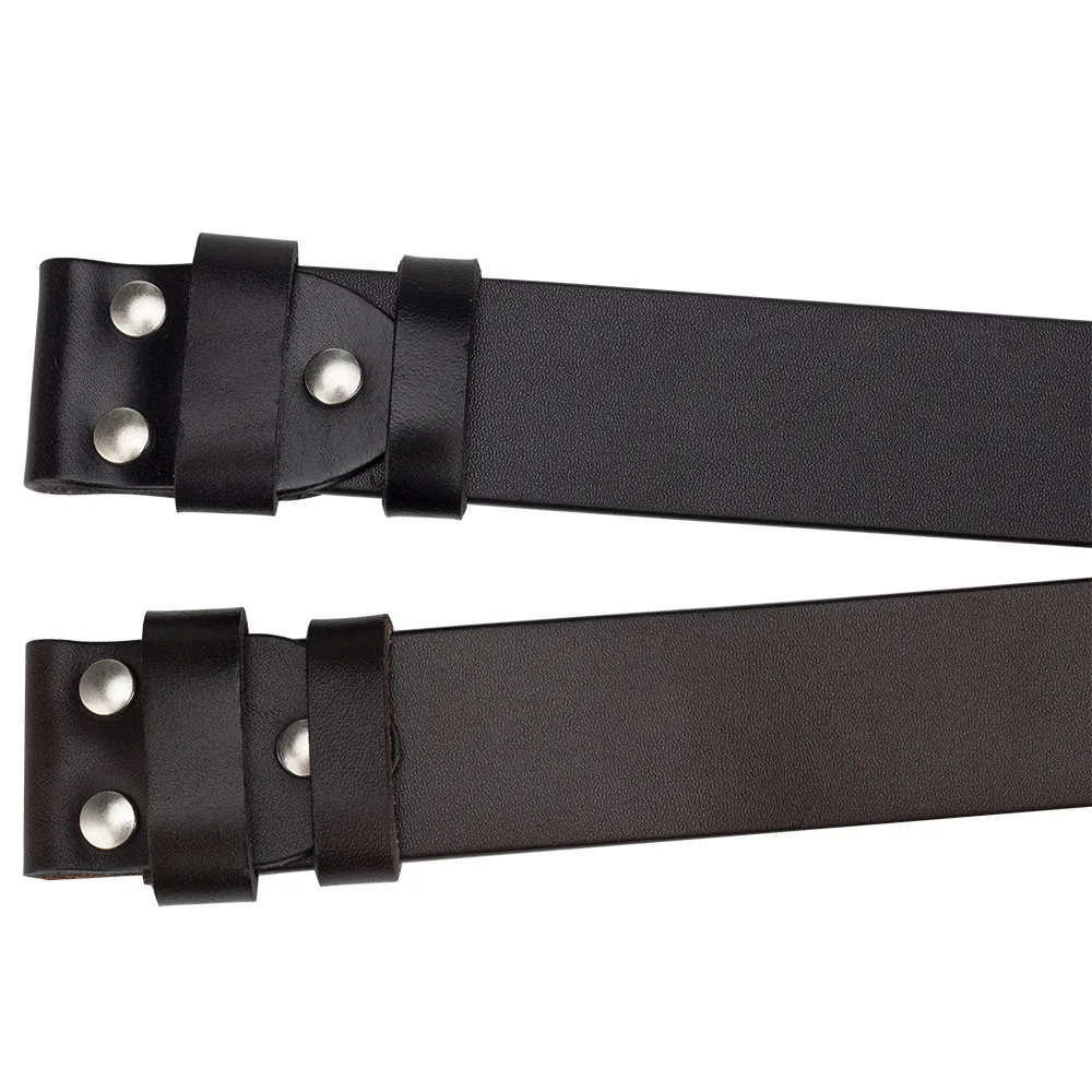 UFAY No Buckle Genuine Leather Belts for Men Retro High Quality Width 3.8CM Fashion Cowskin