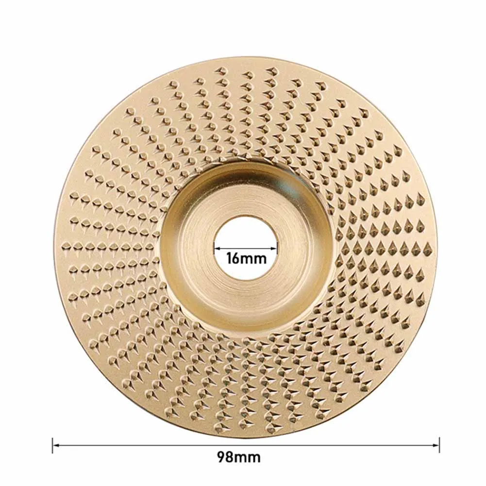 Amoladora angular de disco abrasivo, herramienta rotativa de tallado y lijado de madera redonda de 16mm, orificio de carburo