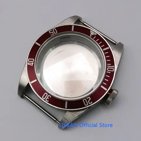 Solid Stainless Steel Watch Case, Sapphire Glass, Prata, Fit para NH35, NH36, ETA2824, PT5000, Gaivota ST2130 Movimento, 41,5 milímetros