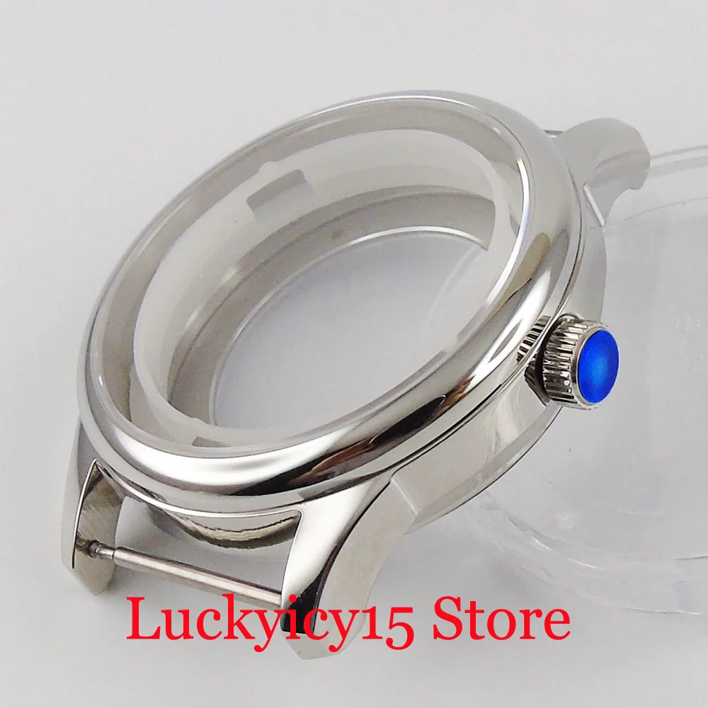 CORGEUT Luxury 40mm Automatic Watch Case Sapphire Glass Seeing Backcover Fit ETA 2836 MIYOTA Movement