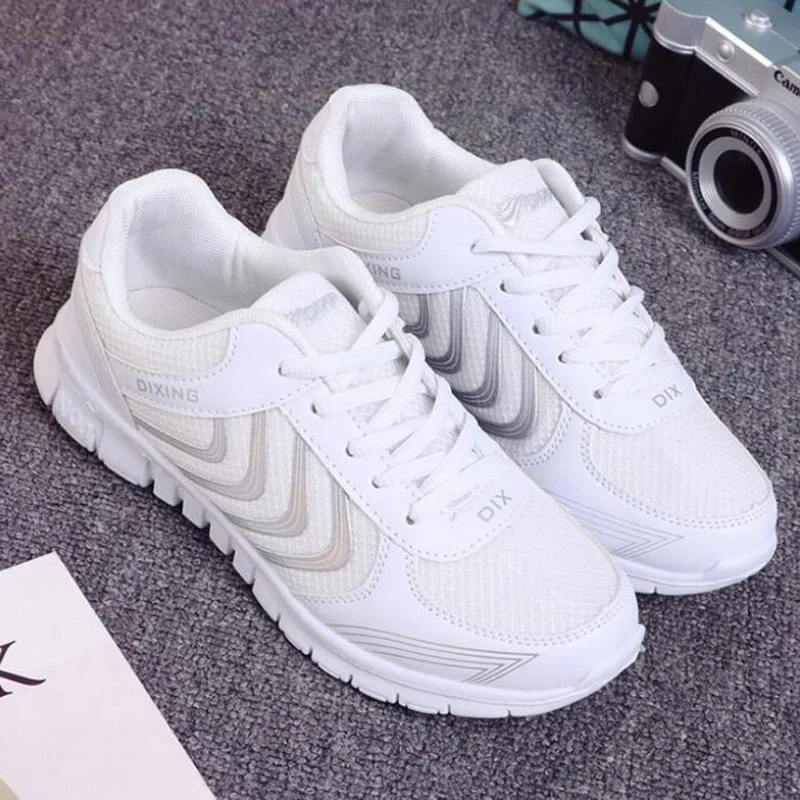 Sneakers Women Shoes Zapatillas Mujer Breathable Mesh Light Walking Ladies Shoes Casual Shoes Woman Sneakers Platform Shoes