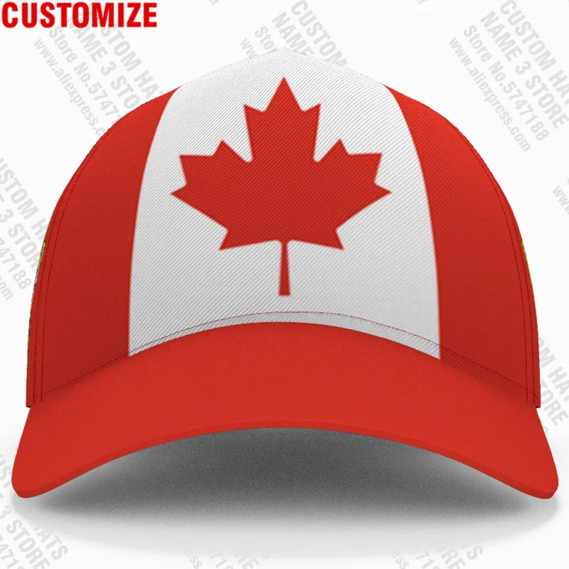 Canada Baseball Caps Free 3d Custom Made Name Number Team Logo Ca Hat Can Travel French Nation Maple Leaf Flag Canadian Headgear