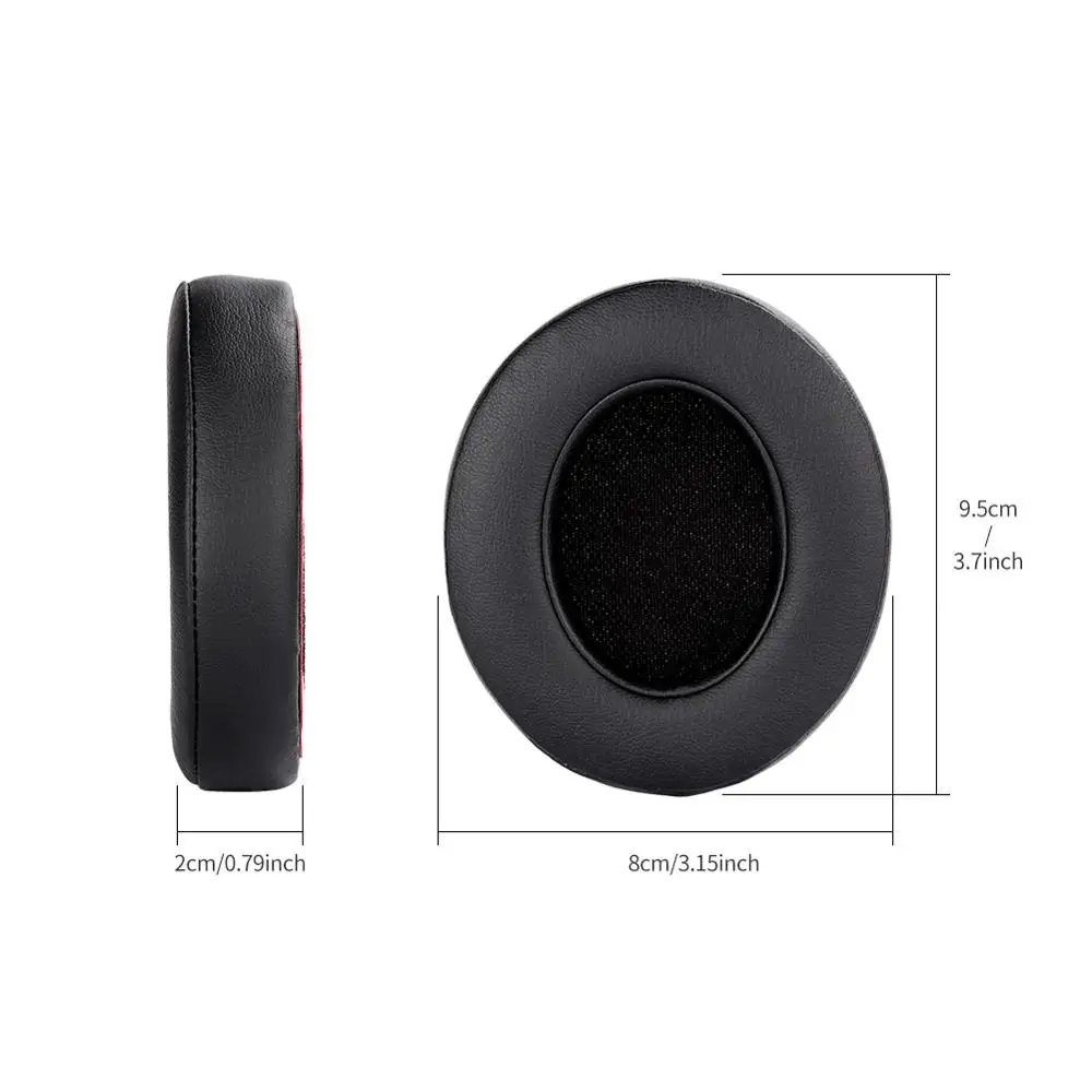 Studio 2 3 Wireless Earpads - 1 Pair Replacement Protein Leather Ear Cushion Cover for Beats Studio 2.0 Studio 3.0 Headphone