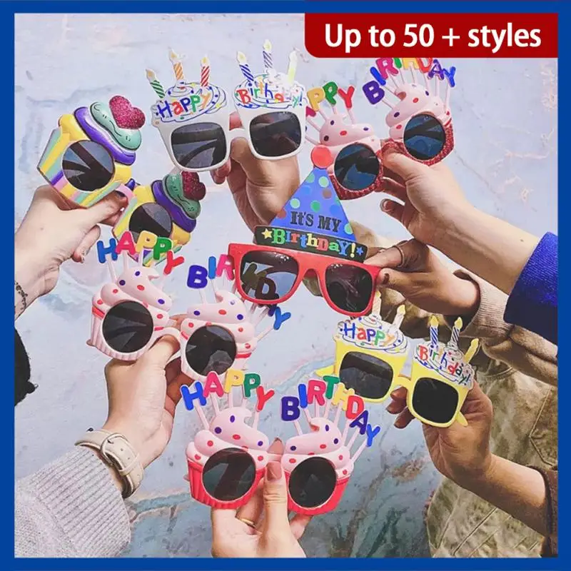 Funny Happy Birthday Glasses Dress Up Eyeglasses Photo Booth Props Party Supplies Favor Accessories For Adults Kids