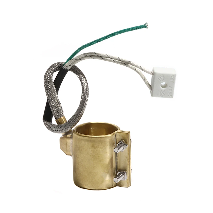 60mm Inner Diameter 45~60mm Height Brass Band Heater 110V/220V/380V 380W/420W/500W Electric Heating Ring for Extruder