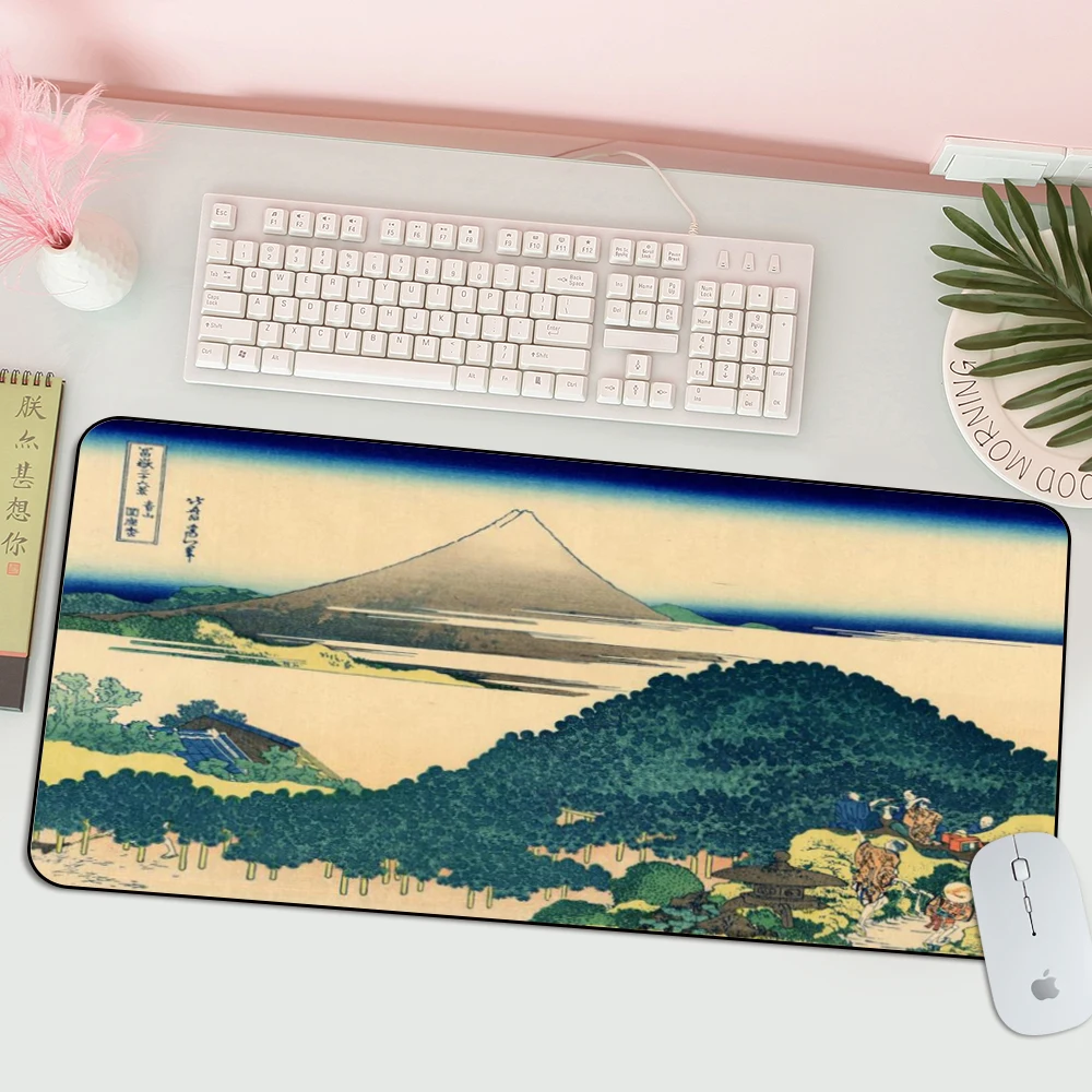 

MRGLZY 400X900MM Large Mouse Pad Japanese Ukiyo-e Computer Pad Keyboard Rest Gaming Accessories Desk Pad