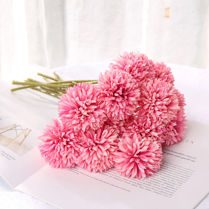 3/5 Stuks Hortensia Kunstbloemen Boeket Voor Thuis Slaapkamer Decor Bruiloft Decoratie Ambachtelijke Vazen Bloemstuk Accessoires