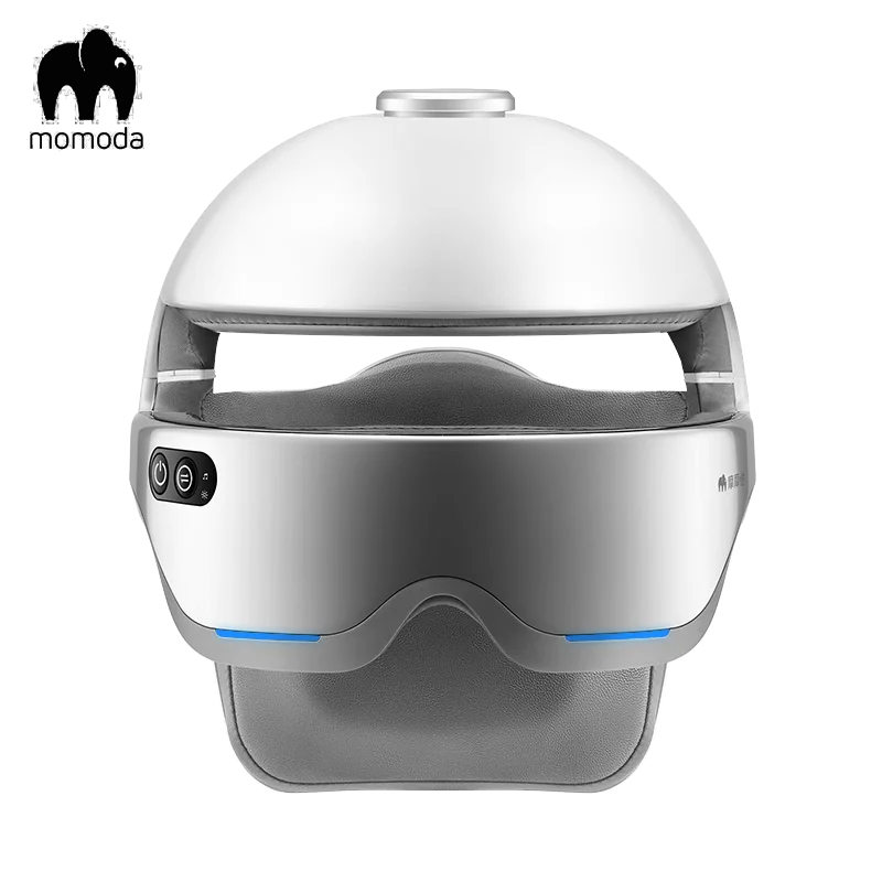 Momoda Smart Massage Helmet 3-in-1 Massage for Head, Eye and Neck Head Massage Eye Airbag Compression Neck Vibration