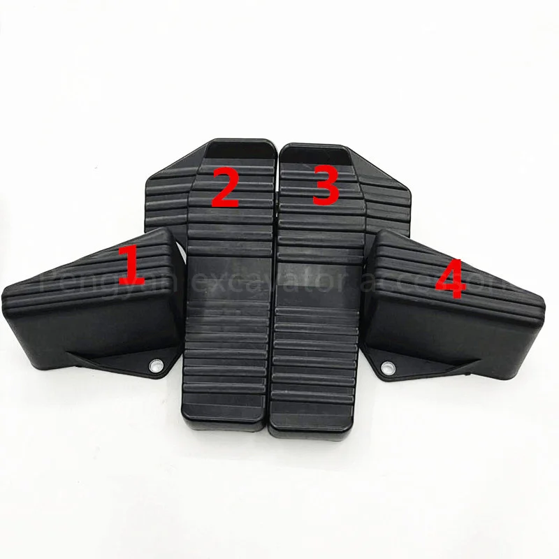 For Komatsu 60 120 200 220 300 360 Foot Valve Rubber Block Rest Pedal Holster Walking Pilot Valve Excavator Parts