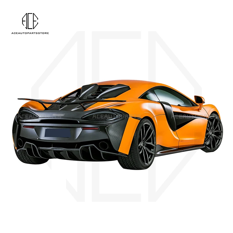 

For McLaren 570S 540C 570GT Rear Spoiler Rear Diffuser Engine Hood Side Vent Cover Carbon fiber Front Bumper Lip Body Kit