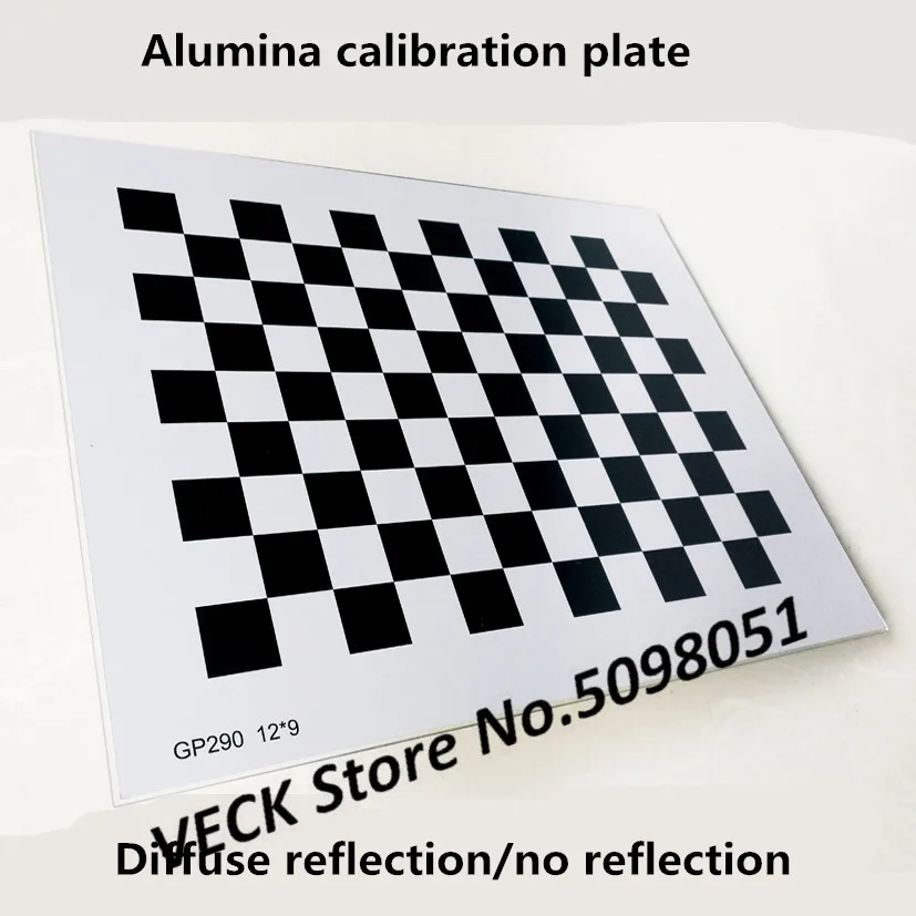 Checkerboard Alumina Calibration Plate Diffuse Reflection Opacity Square  Array 12*9mm Check Visual Optical Correction Board