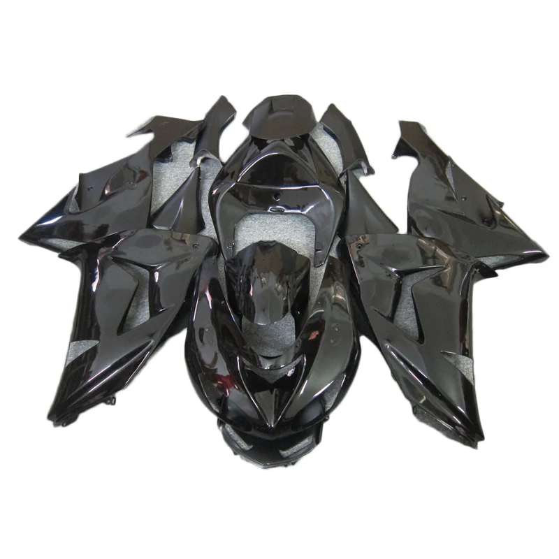 

Бесплатный комплект обтекателей на заказ 100% набор для 2006 2007 Kawasaki Ninja ZX10R черный обтекатель для мотоцикла ninja zx10r 06 07 FG58