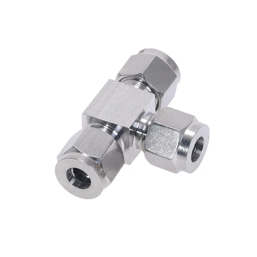 304 stainless steel Card sleeve joint regular tee equal diameter T tee instrument pipe valve connection