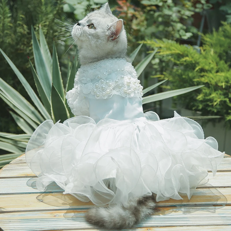 Pet Bride Groom Costume Clothes Bling Cat Dog Wedding dress Dog cat Tuxedo for  Cat chihuahua poodle Small Pet