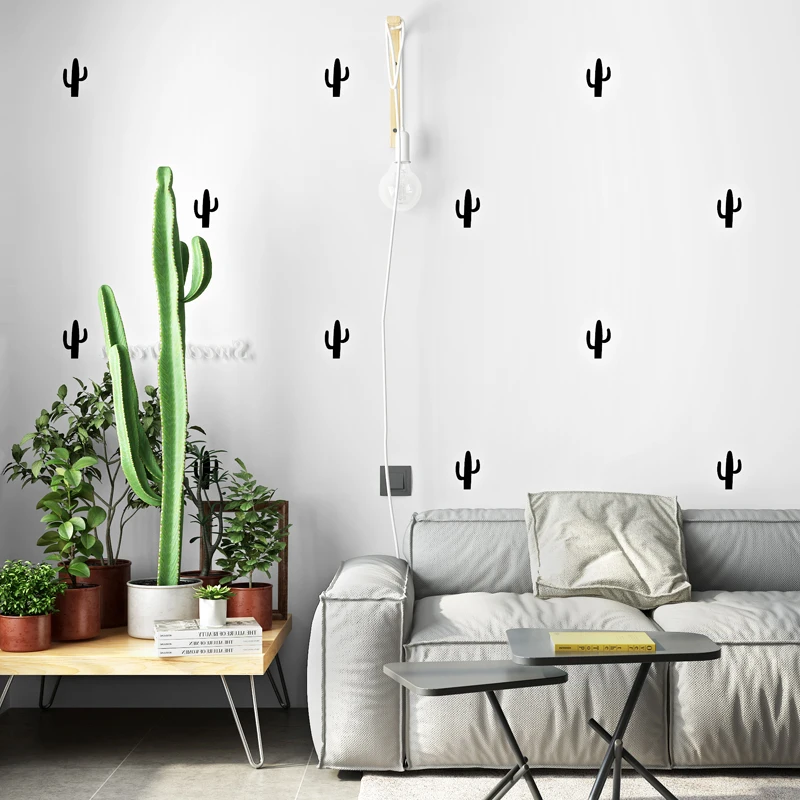 

Parede Papel Modern Nordic Ins Wallpapers Home Decor Green Black Cactus Decoration Home Wall Paper Roll For Walls Decoracao Casa