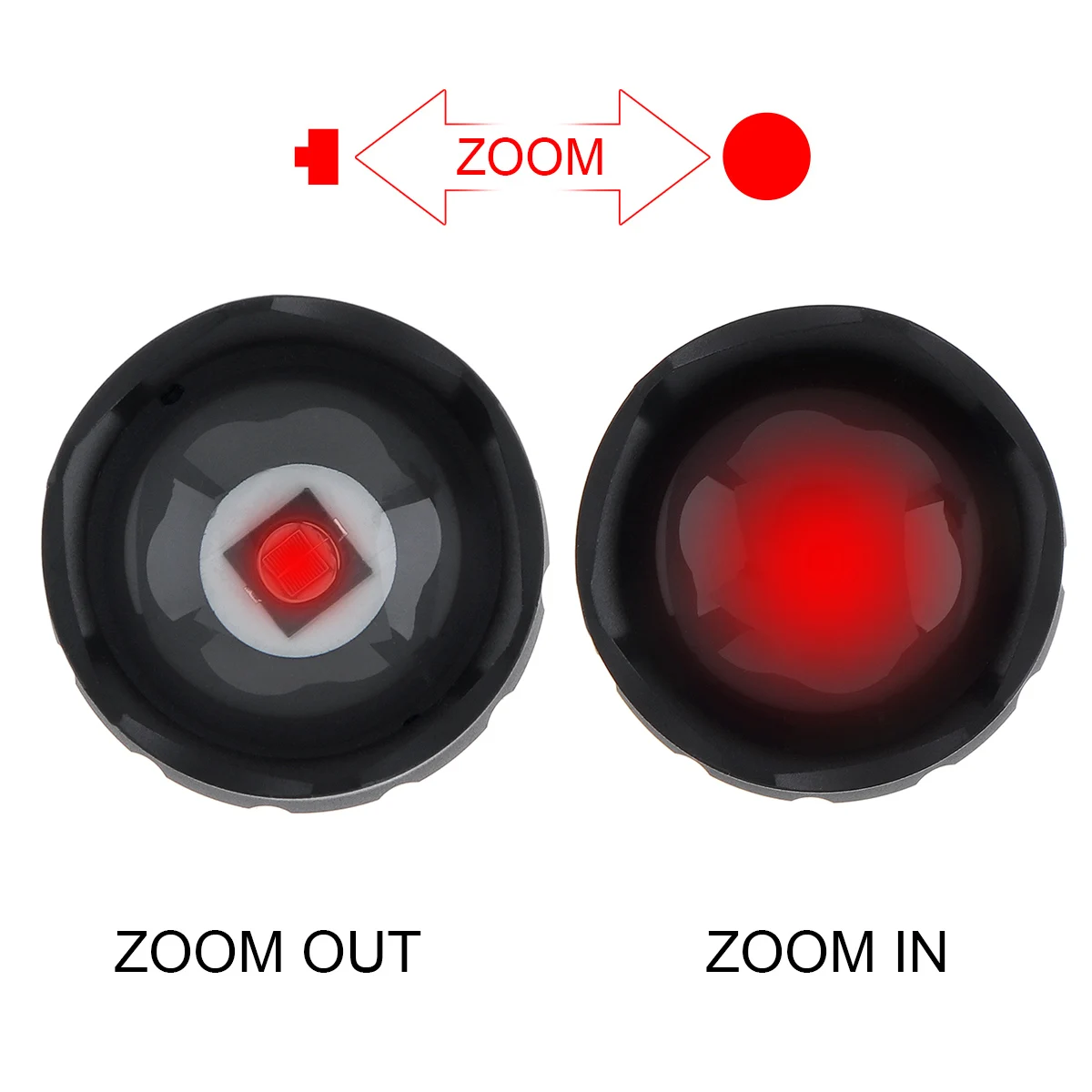 SecurityIng 501F Mini  Infrared IR 940nm Night Vision Zoom Flashlight Handheld Waterproof  Shockproof Flashlight for Hunting