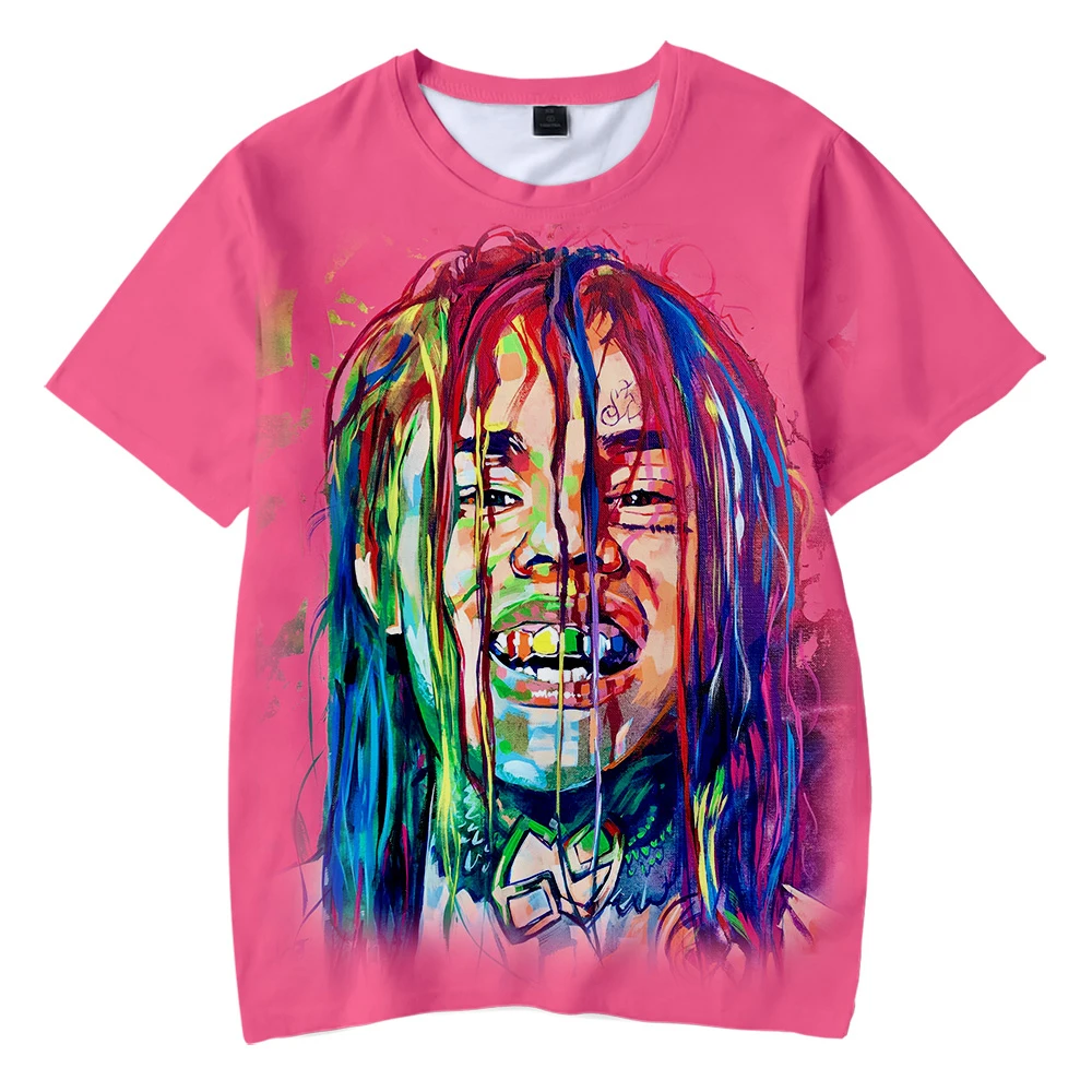 6IX9INE GOOBA Adult Kids T-shirt 2020 Summer New Fashion Hip Hop Streetwear Casual Tees Kids Adult Short Sleeve Piece 3D Cotton