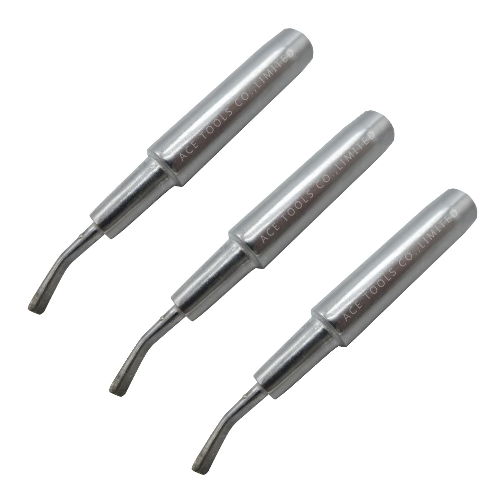 Soldering Tip 900M-T-1.8H Bent Chisel 1.8มม.สำหรับ Hakko 936 907 Milwaukee M12SI-0วิทยุ Shack 64-053 Yihua 936 X-Tronics 3020เหล็ก