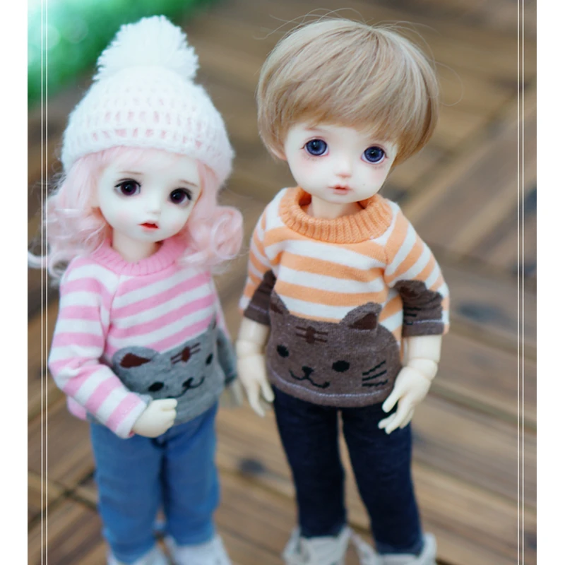 

1/6 bjd doll sweaters long pullover hoodies 3 colors for 1/6 YOSD MYOU doll accessories doll clothes only sweaters