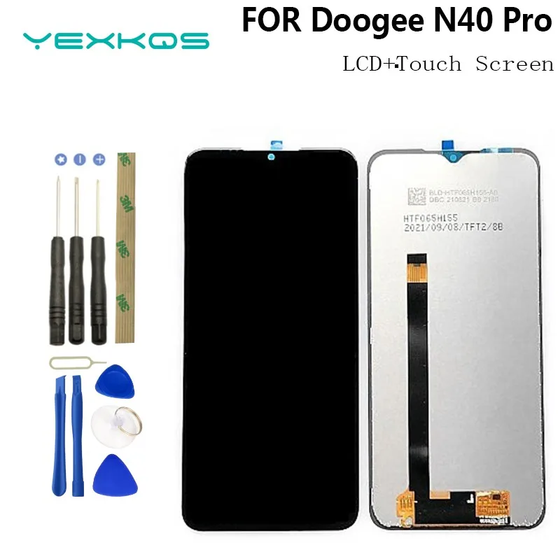 Original Doogee N40 Pro LCD Screen Digitizer Full Assembly Display for Doogee N40 Pro Lcd Touch Screen Panel Replacement Part