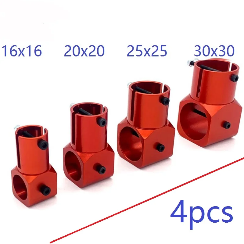 

4 шт. трехходовая Тройная трубка трипода, алюминиевая посадочная шестерня, 16 20 25 30 мм, детали из углеродного волокна для DIY дрона квадрокоптера мультикоптера