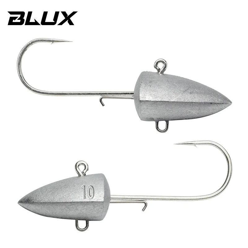 BLUX Dart Jighead Fishhooks 3.5g 5g 7g 10g 14g Worm Fishing Lure Hook Soft Lure Jig Head Artificial Bait Fishing Tackle